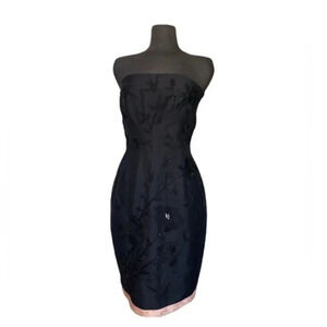 Tracy Reese Silk Cocktail Dress Black Sz 8